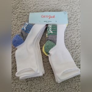 Cat & Jack Toddler Crew Socks 4T 5T